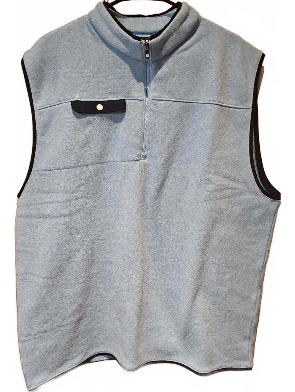 FootJoy 1/4 Zip Pullover Sweater Fleece Vest Jacket Blue Golf Men's XXL